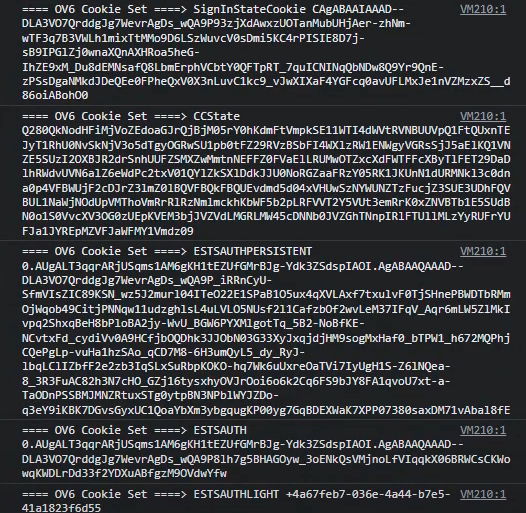 Figure 2: Hijack of ESTSAUTH, ESTSAUTHPERSISTENT, and ESTSAUTHLIGHT cookies