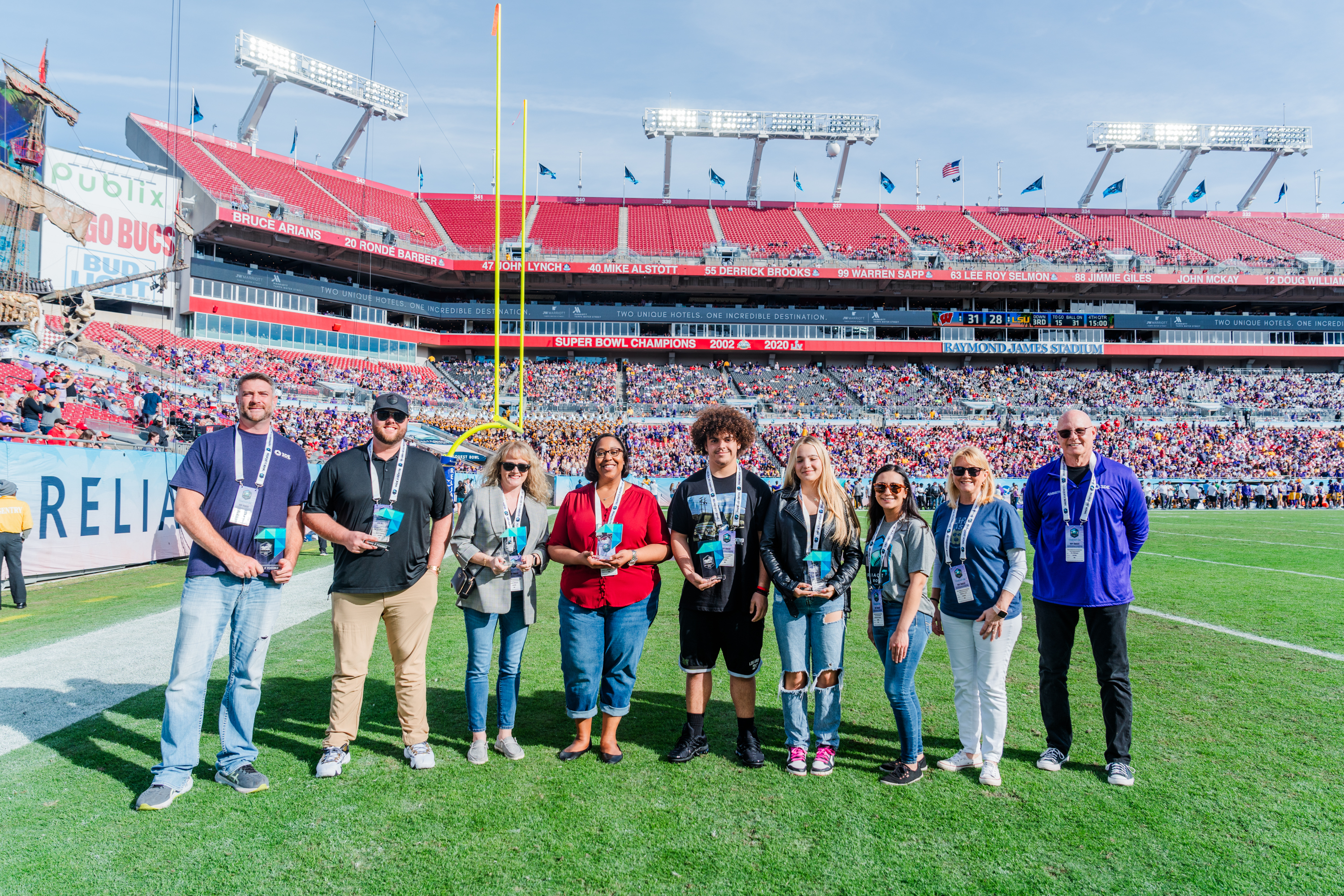 Community volunteers honored at the 2024 ReliaQuest Bowl