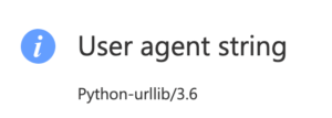 user agent string